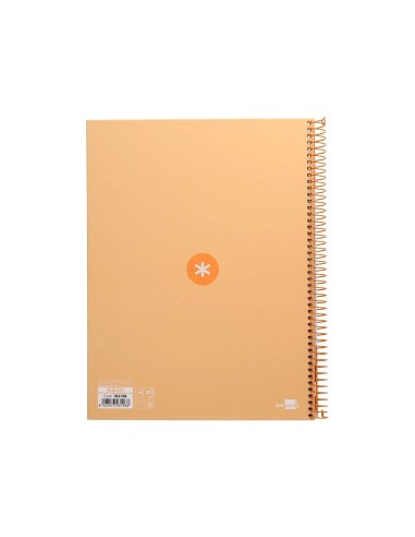 CI | Cuaderno Espiral Liderpapel A4 Micro Antartik Tapa Forrada80H 90 Gr Horizontal 1 Banda 4 Taladros Color Amarillo Clar