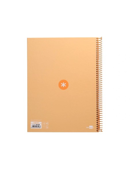 CI | Cuaderno Espiral Liderpapel A4 Micro Antartik Tapa Forrada80H 90 Gr Horizontal 1 Banda 4 Taladros Color Amarillo Clar