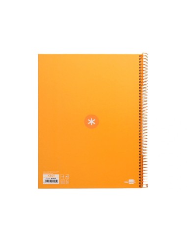 CI | Cuaderno Espiral Liderpapel A4 Micro Antartik Tapa Forrada 80H 90 Gr Cuadro 5Mm 1 Banda 4 Taladros Mostaza