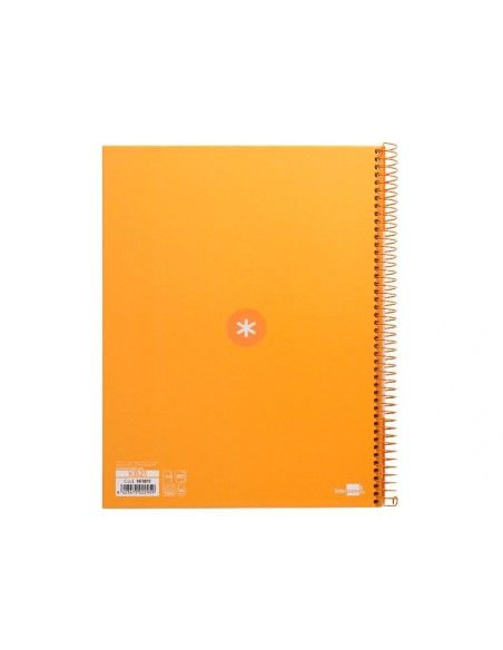 CI | Cuaderno Espiral Liderpapel A4 Micro Antartik Tapa Forrada 80H 90 Gr Cuadro 5Mm 1 Banda 4 Taladros Mostaza