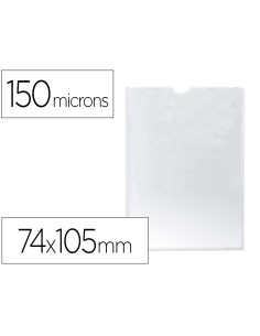 CI | Funda portadocumento q-connect din a7 150 micras pvc...