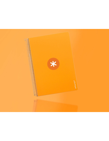 CI | Cuaderno Espiral Liderpapel A4 Micro Antartik Tapa Dura 80H 100Gr Cuadro 5Mm Sin Banda4 Taladros Color Mostaza