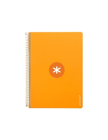 CI | Cuaderno Espiral Liderpapel A4 Micro Antartik Tapa Dura 80H 100Gr Cuadro 5Mm Sin Banda4 Taladros Color Mostaza