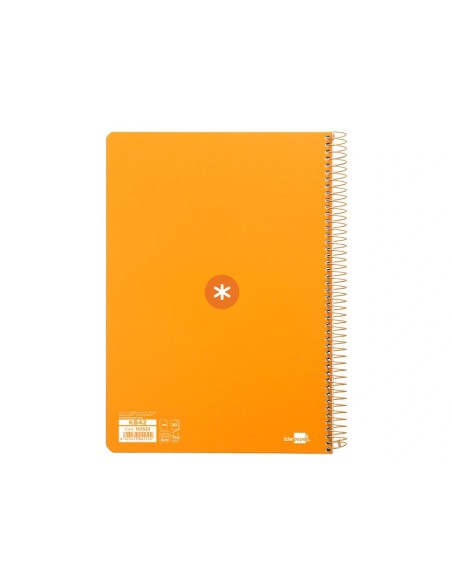 CI | Cuaderno Espiral Liderpapel A4 Micro Antartik Tapa Dura 80H 100Gr Cuadro 5Mm Sin Banda4 Taladros Color Mostaza