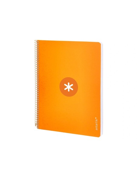CI | Cuaderno Espiral Liderpapel A4 Micro Antartik Tapa Dura 80H 100Gr Cuadro 5Mm Sin Banda4 Taladros Color Mostaza