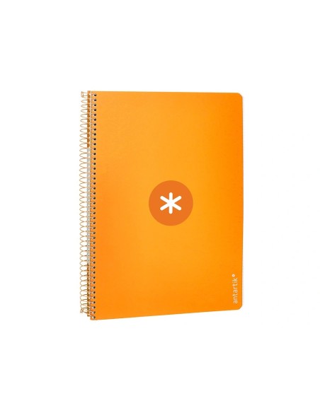 CI | Cuaderno Espiral Liderpapel A4 Micro Antartik Tapa Dura 80H 100Gr Cuadro 5Mm Sin Banda4 Taladros Color Mostaza