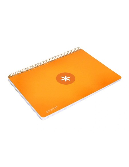 CI | Cuaderno Espiral Liderpapel A4 Micro Antartik Tapa Dura 80H 100Gr Cuadro 5Mm Sin Banda4 Taladros Color Mostaza