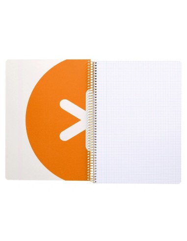 CI | Cuaderno Espiral Liderpapel A4 Micro Antartik Tapa Dura 80H 100Gr Cuadro 5Mm Sin Banda4 Taladros Color Mostaza