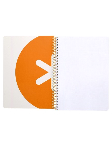 CI | Cuaderno Espiral Liderpapel A4 Micro Antartik Tapa Dura 80H 100Gr Cuadro 5Mm Sin Banda4 Taladros Color Mostaza
