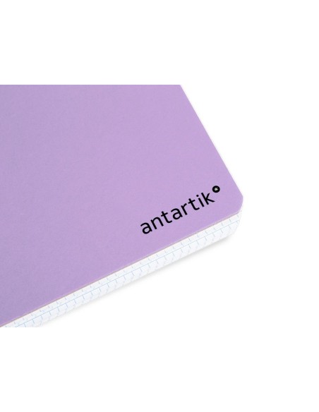 CI | Cuaderno espiral liderpapel a4 antartik tapa dura 80h 100 gr cuadro 5mm color lavanda