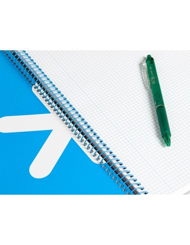 CI | Cuaderno espiral liderpapel a-4 antartik tapa dura 80h 1 00 gr cuadro 5mm color rosa fluor