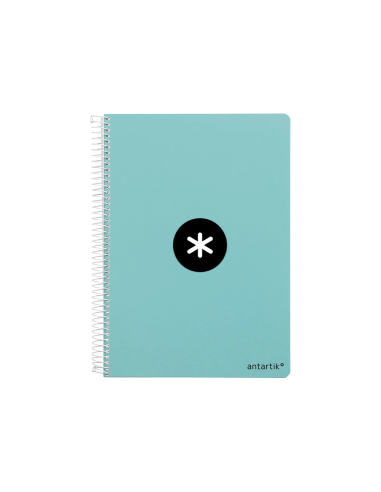 CI | Cuaderno espiral liderpapel a4 antartik tapa dura 80h 100 gr cuadro 5mm color menta