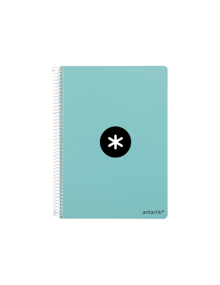 CI | Cuaderno espiral liderpapel a4 antartik tapa dura 80h 100 gr cuadro 5mm color menta