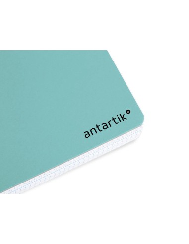 CI | Cuaderno espiral liderpapel a4 antartik tapa dura 80h 100 gr cuadro 5mm color menta