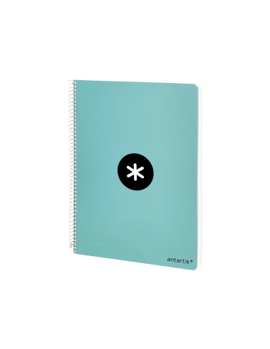 CI | Cuaderno espiral liderpapel a4 antartik tapa dura 80h 100 gr cuadro 5mm color menta