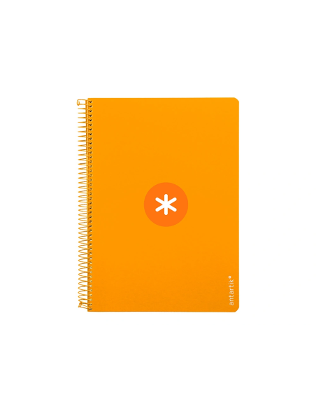CI | Cuaderno espiral liderpapel a4 antartik tapa dura 80h 90gr cuadro 4mm con margen color mostaza