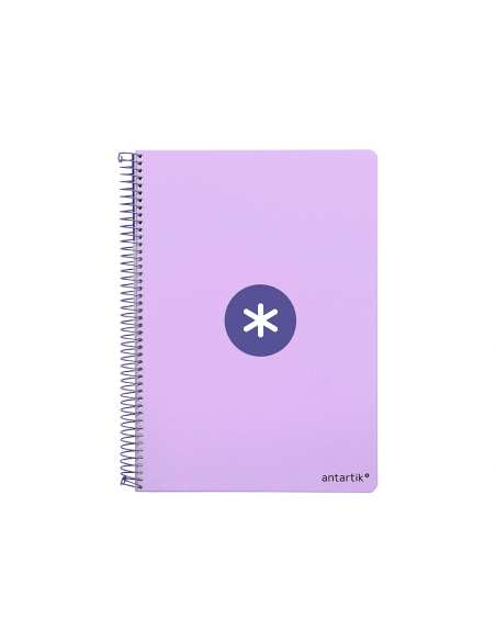CI | Cuaderno Espiral Liderpapel A4 Antartik Tapa Dura 80H 100Gr Cuadro 4Mm Con Margen Color Lavanda