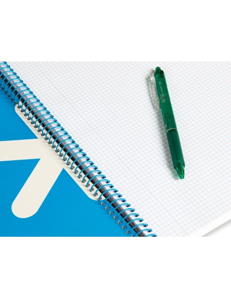 CI | Cuaderno Espiral Liderpapel A4 Antartik Tapa Dura 80H 100Gr Cuadro 4Mm Con Margen Color Rojo