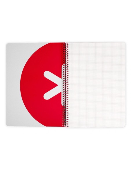 CI | Cuaderno Espiral Liderpapel A4 Antartik Tapa Dura 80H 100Gr Cuadro 4Mm Con Margen Color Negro