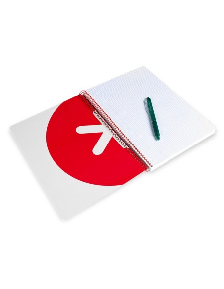 CI | Cuaderno Espiral Liderpapel A4 Antartik Tapa Dura 80H 100Gr Cuadro 4Mm Con Margen Color Negro