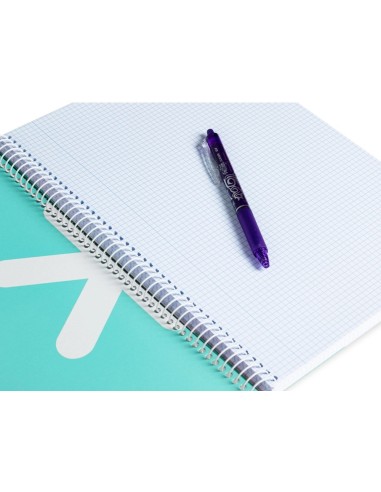 CI | Cuaderno Espiral Liderpapel A4 Antartik Tapa Dura 80H 100Gr Cuadro 4Mm Con Margen Color Menta