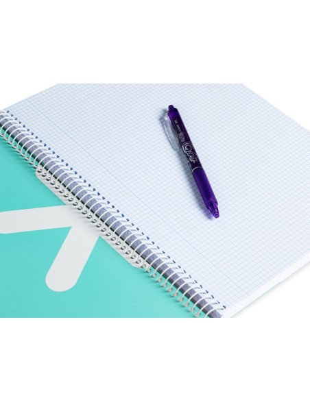 CI | Cuaderno Espiral Liderpapel A4 Antartik Tapa Dura 80H 100Gr Cuadro 4Mm Con Margen Color Menta