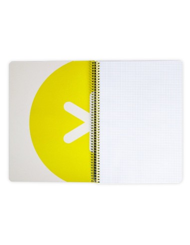 CI | Cuaderno Espiral Liderpapel A4 Antartik Tapa Dura 80H 100Gr Cuadro 4Mm Con Margen Color Azul