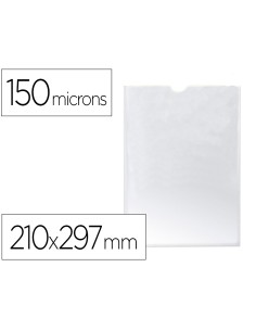 CI | Funda portadocumento q-connect din a4 150 micras pvc...