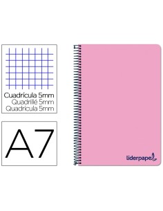 CI | Cuaderno espiral liderpapel a7 micro wonder tapa...