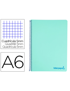 CI | Cuaderno espiral liderpapel a6 micro wonder tapa...