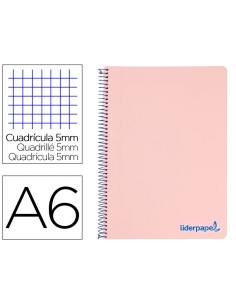 CI | Cuaderno espiral liderpapel a6 micro wonder tapa...