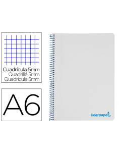 CI | Cuaderno espiral liderpapel a6 micro wonder tapa...