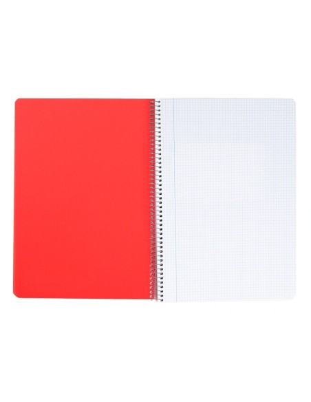 CI | Cuaderno Espiral Liderpapel A5 Wonder Tapa Plastico 80H 90Gr Cuadro 5Mm Con Margen Colores Surtidos
