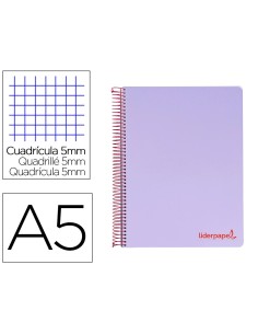 CI | Cuaderno espiral liderpapel a5 micro wonder tapa...