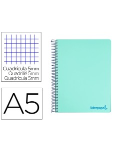 CI | Cuaderno espiral liderpapel a5 micro wonder tapa...