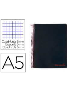 CI | Cuaderno espiral liderpapel a5 micro wonder tapa...