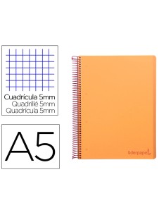 CI | Cuaderno espiral liderpapel a5 micro wonder tapa...
