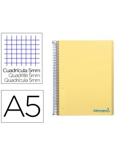 CI | Cuaderno espiral liderpapel a5 micro wonder tapa...