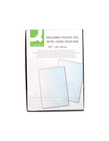 CI | Funda portadocumento folio 90 micras pvc transparente