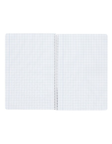 CI | Cuaderno espiral liderpapel a4 wonder tapa plastico 80h 90gr milimetrado 2mm con margen colores surtidos