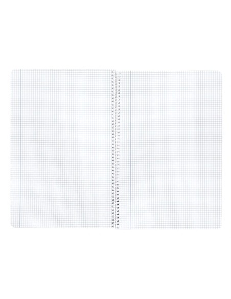CI | Cuaderno espiral liderpapel a4 wonder tapa plastico 80h 90gr cuadro 4mm con margen colores surtidos