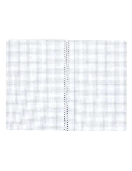 CI | Cuaderno espiral liderpapel a4 wonder tapa plastico 80h 90gr cuadro 3mm con margen colores surtidos