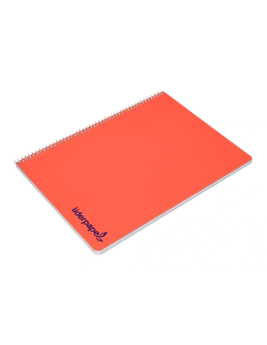 CI | Cuaderno espiral liderpapel a4 wonder tapa plastico 80h 90gr cuadro 3mm con margen colores surtidos