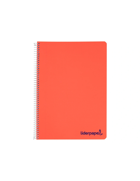 CI | Cuaderno espiral liderpapel a4 wonder tapa plastico 80h 90gr cuadro 3mm con margen colores surtidos