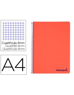 CI | Cuaderno espiral liderpapel a4 wonder tapa plastico...