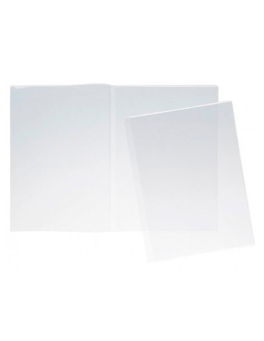CI | Funda portadocumento q-connect folio doble 180 micras pvc transparente 330x470mm