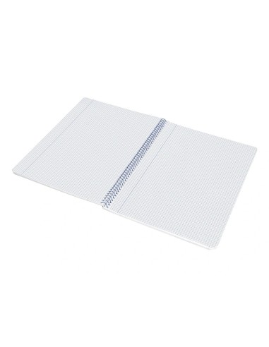 CI | Cuaderno espiral liderpapel a4 wonder tapa plastico 80h 90gr cuadro 4mm con margen color amarillo