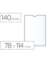 CI | Funda portadocumento esselte plastico transparente 140 micras tamaño 78x114 mm