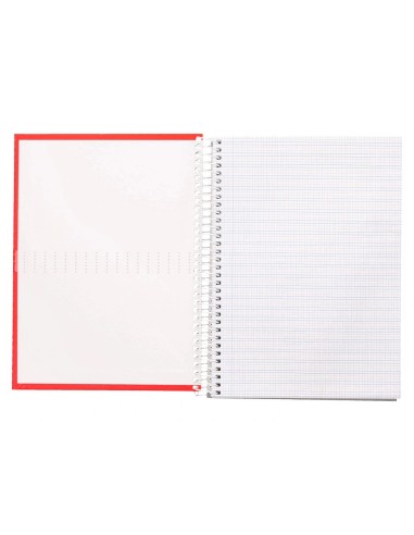 CI | Cuaderno Espiral Liderpapel A5 Crafty Tapa Forrada 80H 90 Gr Milimetrado 2Mm Colores Surtidos