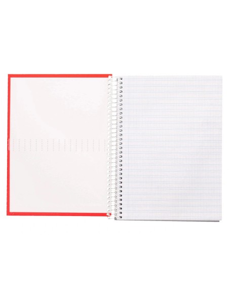 CI | Cuaderno Espiral Liderpapel A5 Crafty Tapa Forrada 80H 90 Gr Milimetrado 2Mm Colores Surtidos